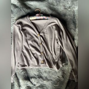 SweetLilac Cropped Sweater